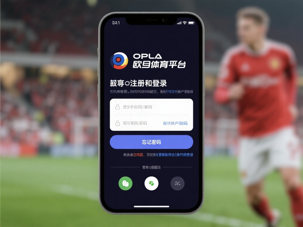下载完成后，打开欧宝体育平台App，你需要进行注册