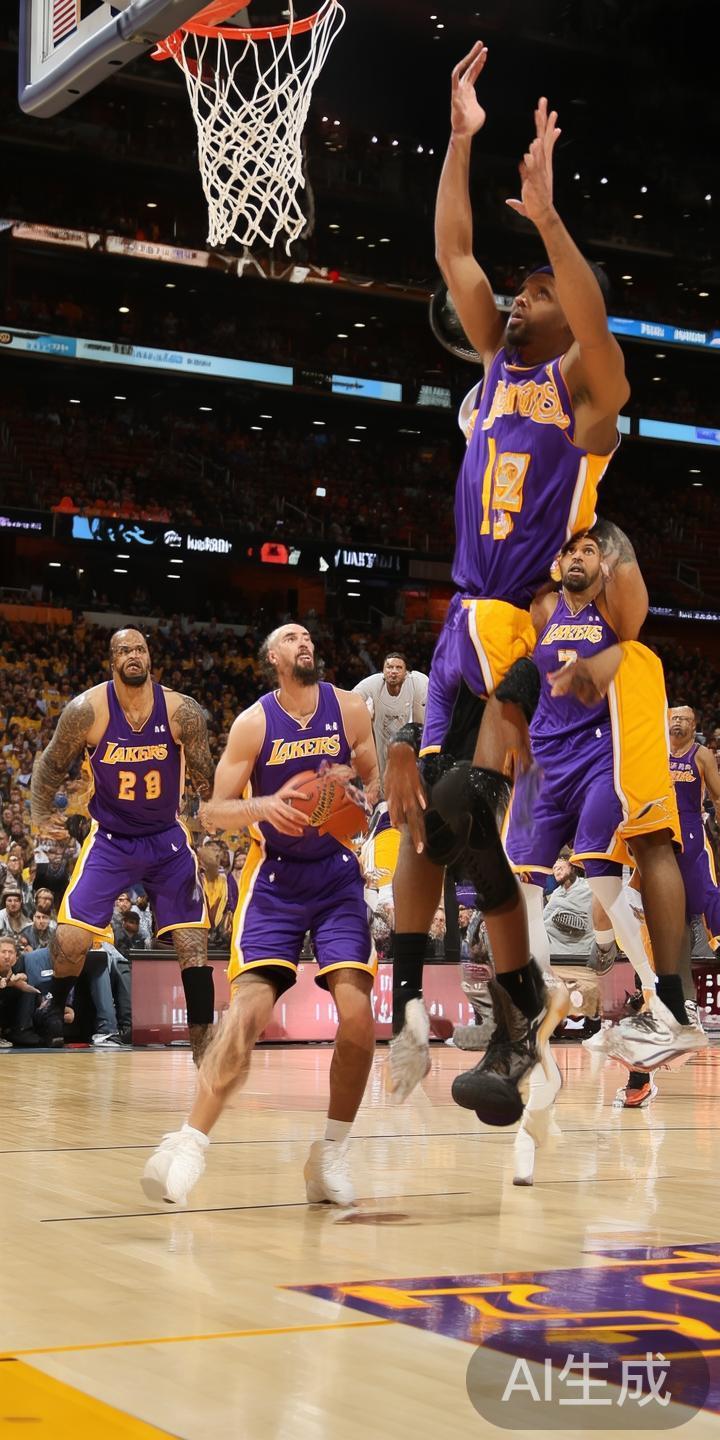 从技术角度分析，湖人的快攻反击速度快，整体配合默契